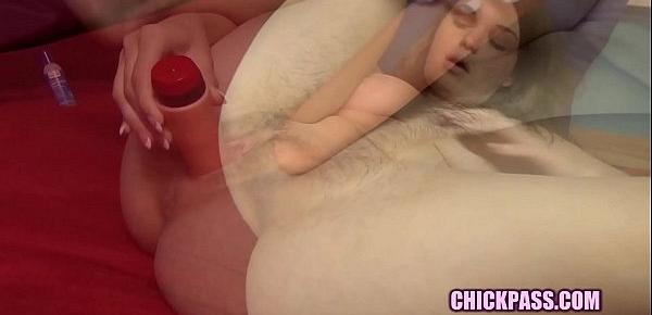  ChickPass - Perky teen Anastasia Rose pleasures herself with a dildo